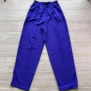 S.G. Sport Collection Womens Blue Elastic Waist Full Length Pull On Pants Medium